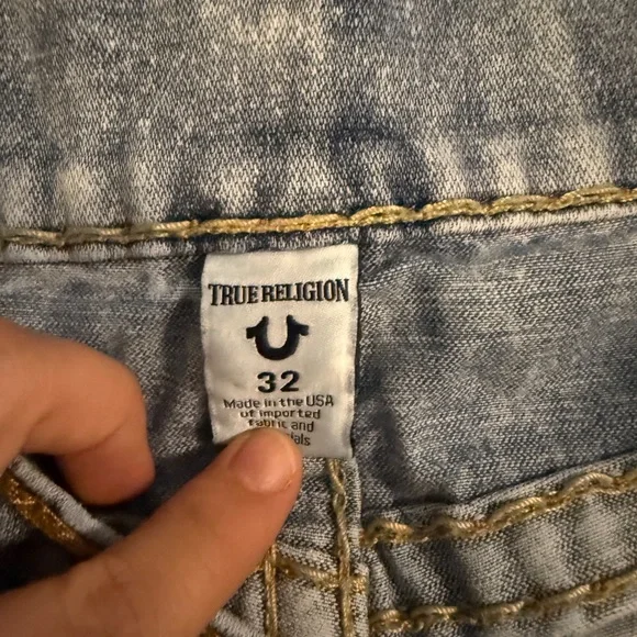True Religion Distressed Blue Skinny Jeans - Picture 5 of 5